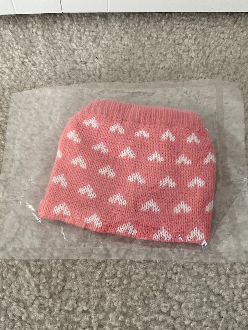 Pink Dog Sweater - Size S